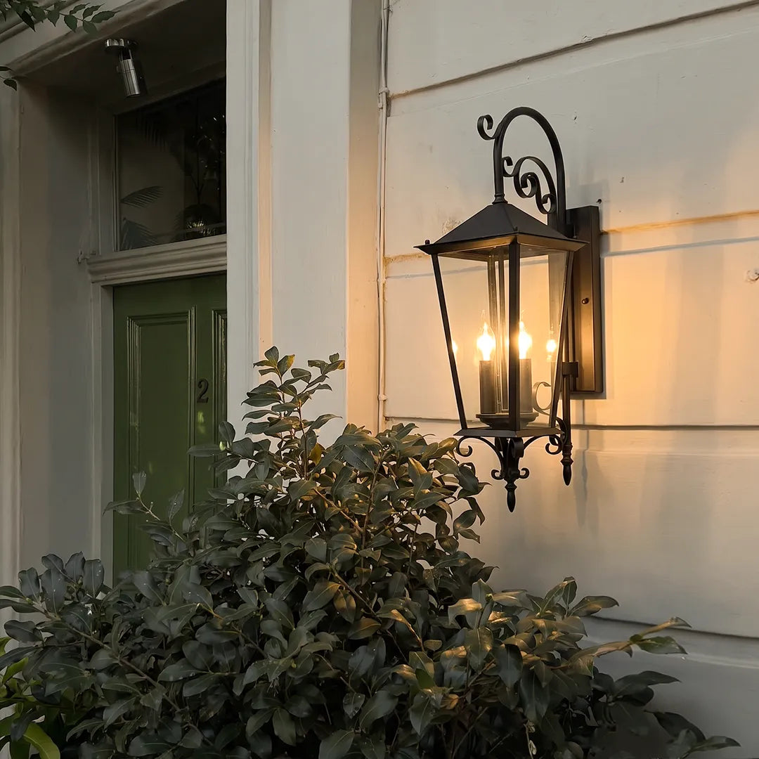 2 PCS Black Outdoor Wall Sconce European Vintage Wall Lantern - view 4