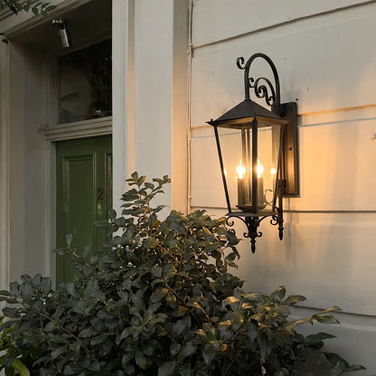 2 PCS Black Outdoor Wall Sconce European Vintage Wall Lantern - view 4