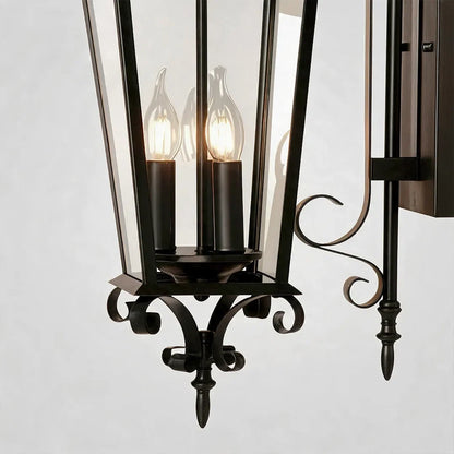 2 PCS Black Outdoor Wall Sconce European Vintage Wall Lantern - view 8