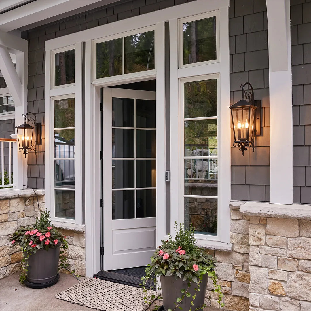 2 PCS Black Outdoor Wall Sconce European Vintage Wall Lantern - view 2
