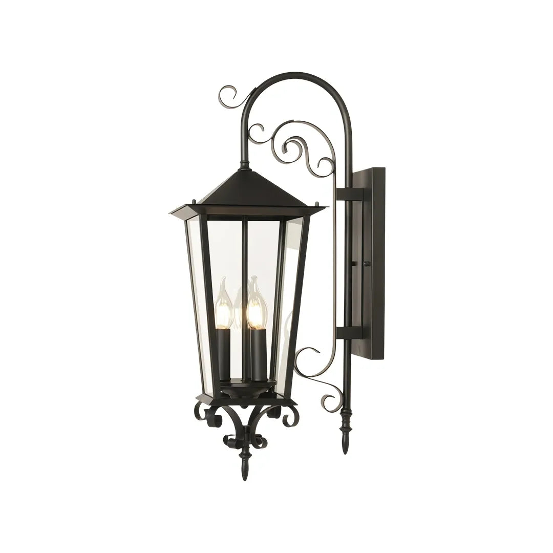 2 PCS Black Outdoor Wall Sconce European Vintage Wall Lantern - view 9