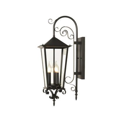 2 PCS Black Outdoor Wall Sconce European Vintage Wall Lantern - view 9