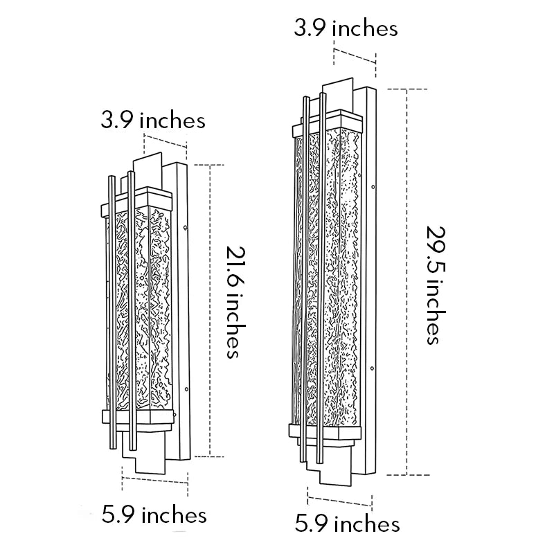 Black Outside Wall Lights Modern Stainless Steel Light - view 13