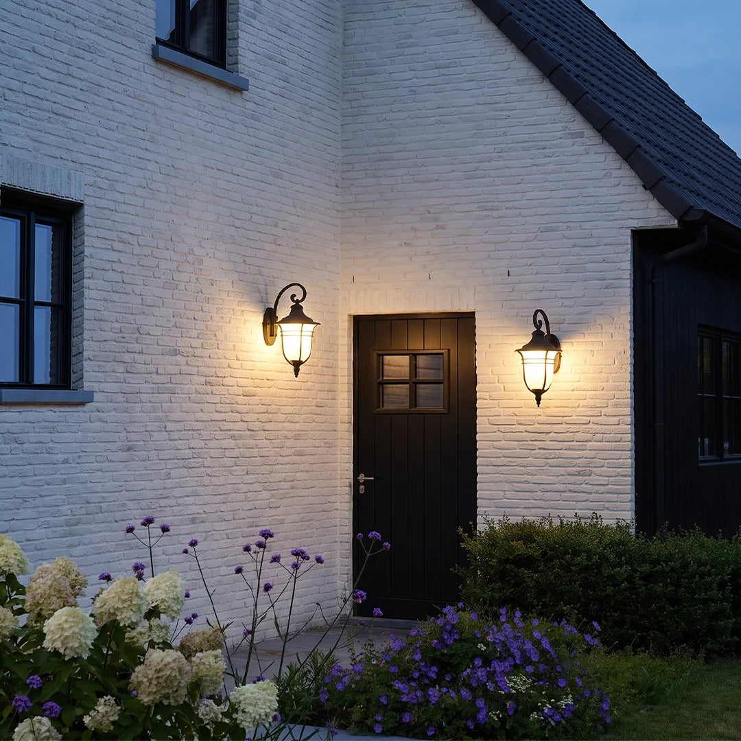 Vintage Wall Sconce Light Outdoor Glass Lantern Light - view 4