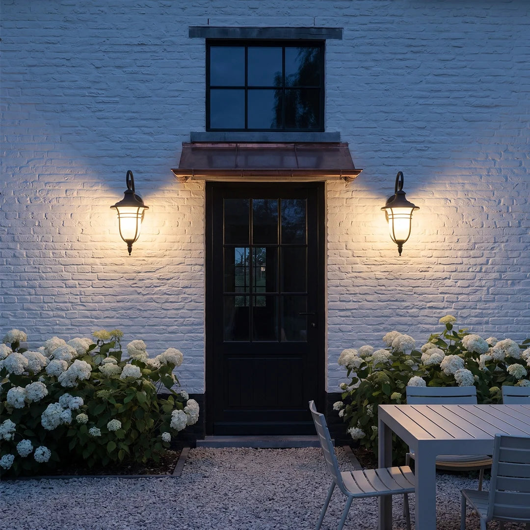 Vintage Wall Sconce Light Outdoor Glass Lantern Light - view 5