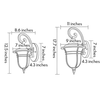 Vintage Wall Sconce Light Outdoor Glass Lantern Light - view 11