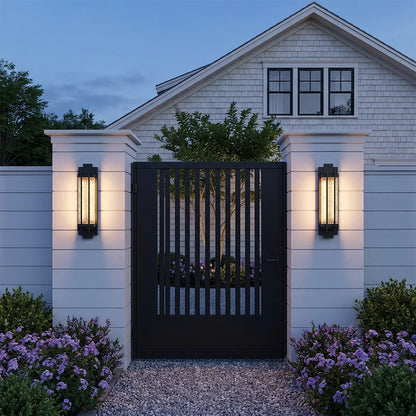 Black Outside Wall Lights Modern Stainless Steel Light - view 6