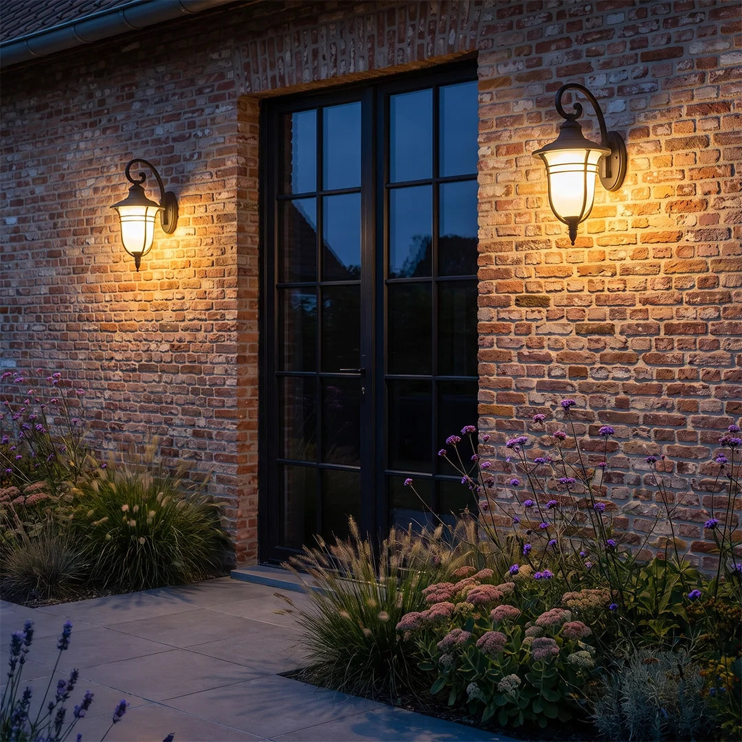 Vintage Wall Sconce Light Outdoor Glass Lantern Light - view 2