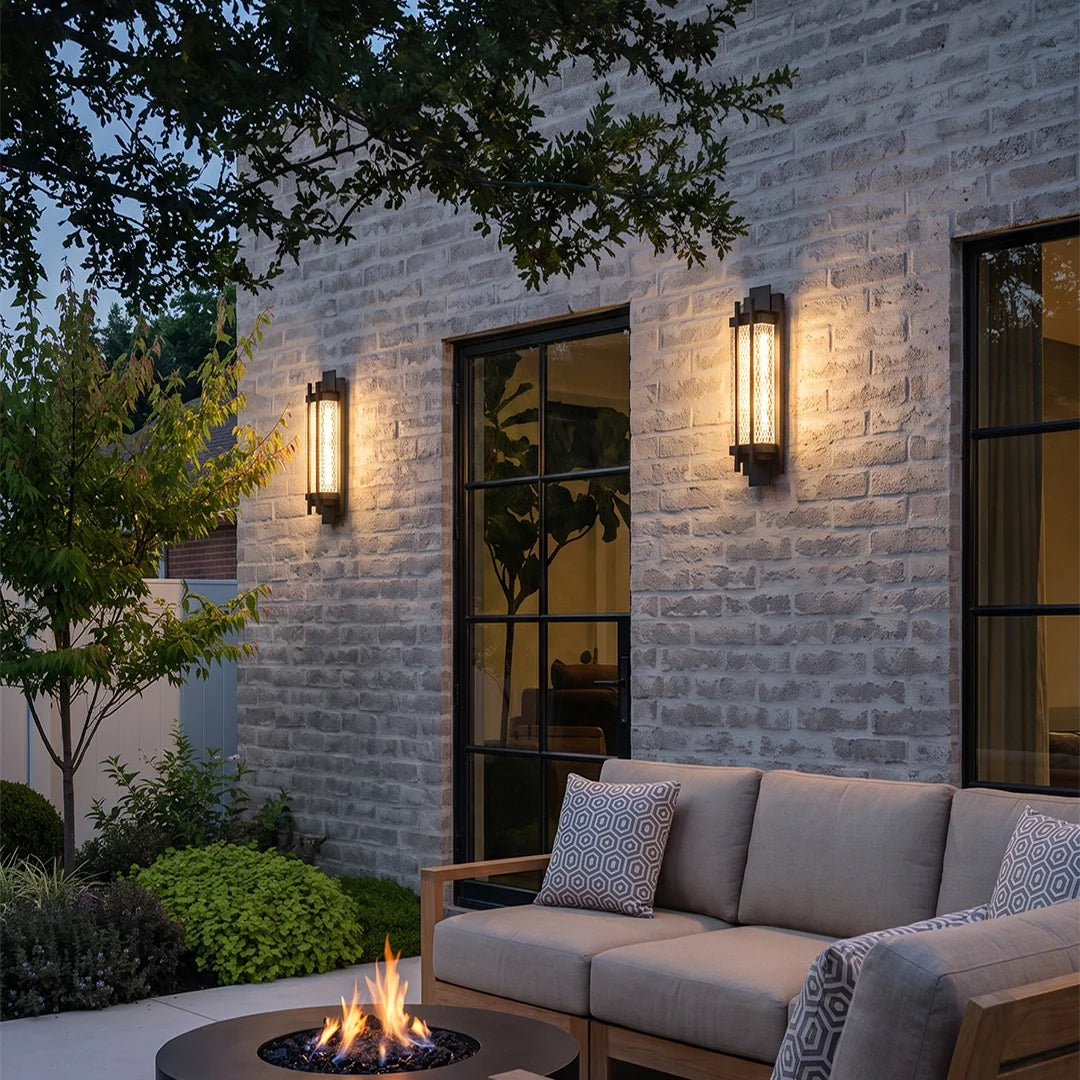 Black Outside Wall Lights Modern Stainless Steel Light - view 2