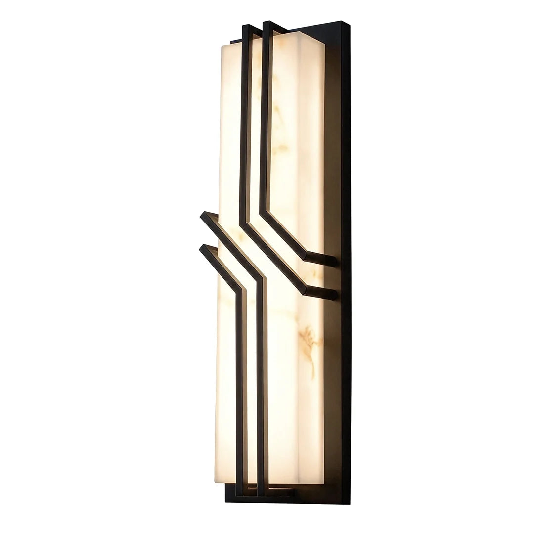 Contemporary Black Wall Lights Faux Marble Outdoor Light - view 10