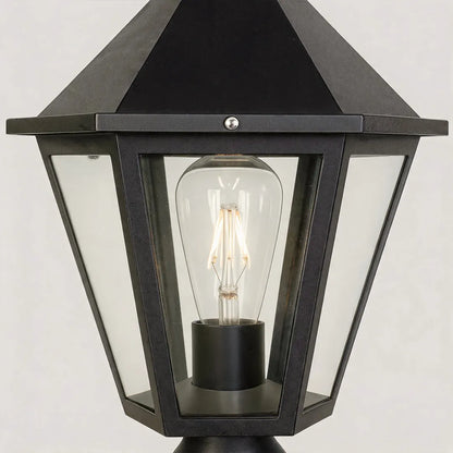 2 PCS Black Pillar Lights European Vintage Outdoor Lights - view 7
