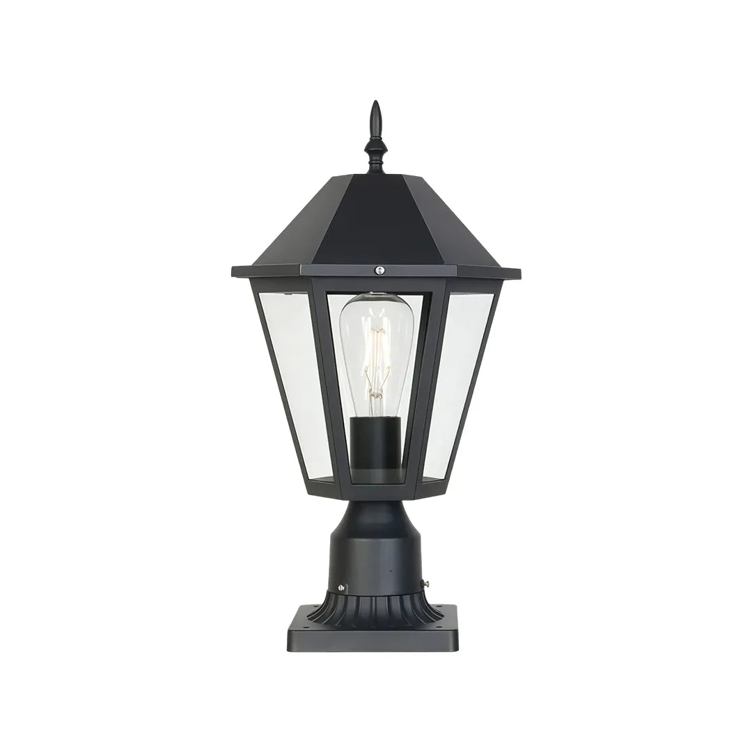 2 PCS Black Pillar Lights European Vintage Outdoor Lights - view 9