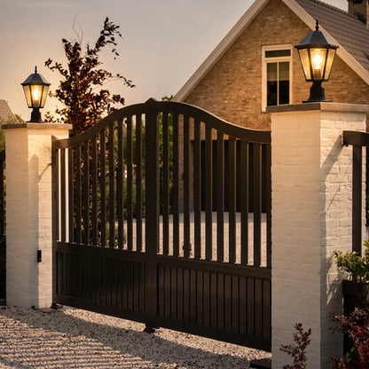 2 PCS Black Pillar Lights European Vintage Outdoor Lights - view 3