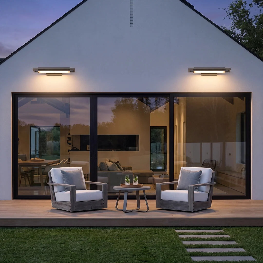 Black Sconce Wall Lights Modern Metal LED Outdoor Light - view 2
