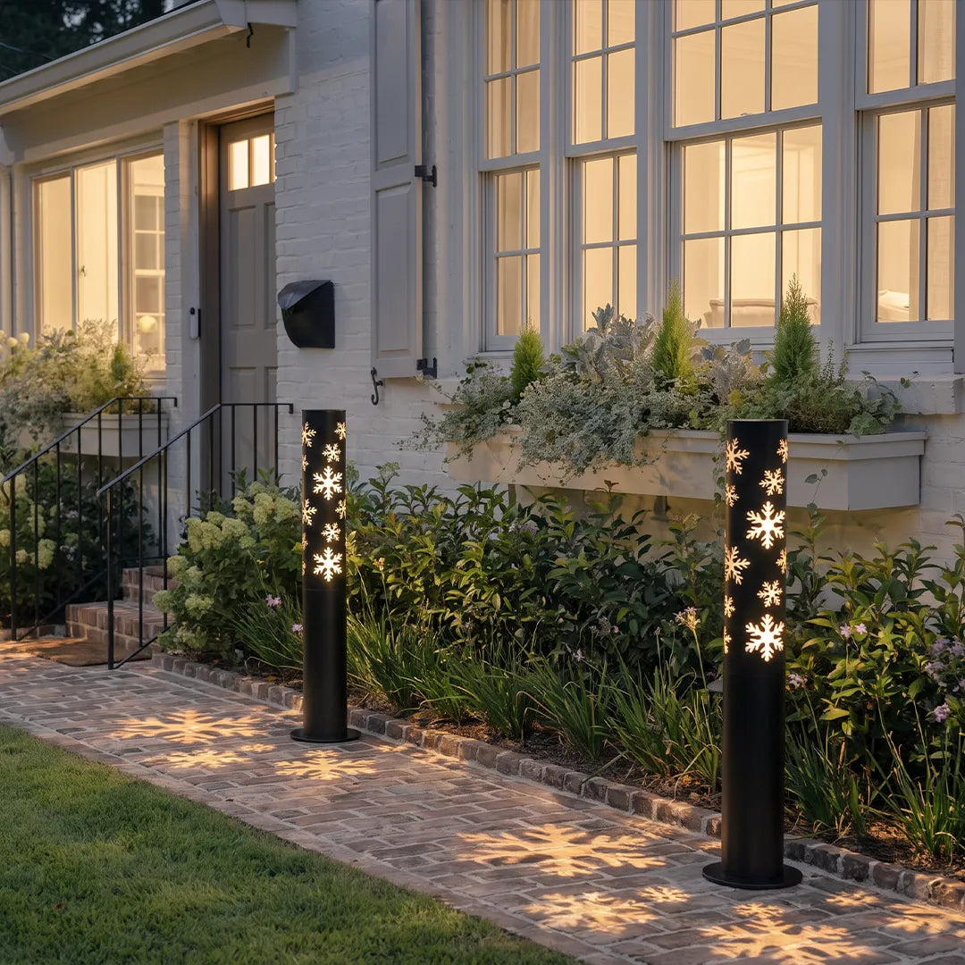 Bollard Solar Pathway Lights Modern Outdoor Garden Lawn Light - view 6