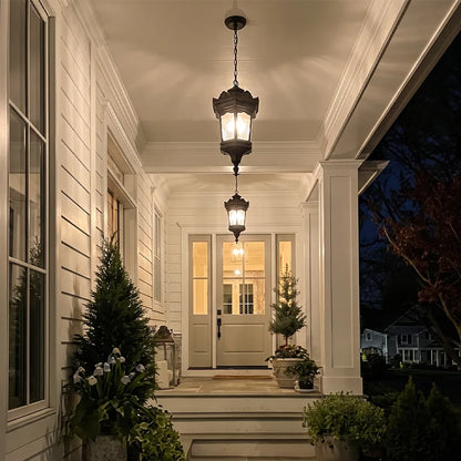 Hanging Outdoor Light Fixture Vintage Waterproof Pendant Light