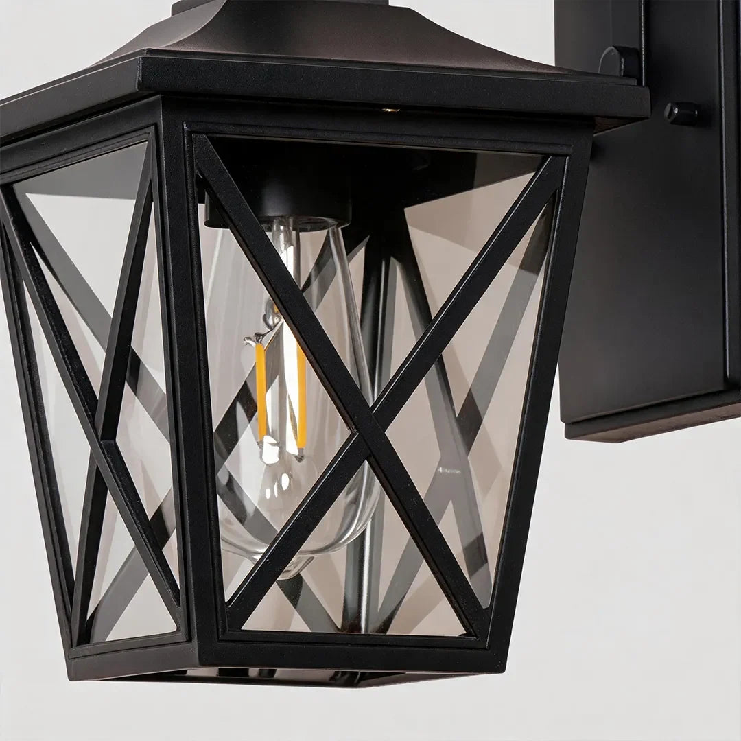 2 PCS Black Wall Lighting Nordic Vintage Geometric Outdoor Light - view 7