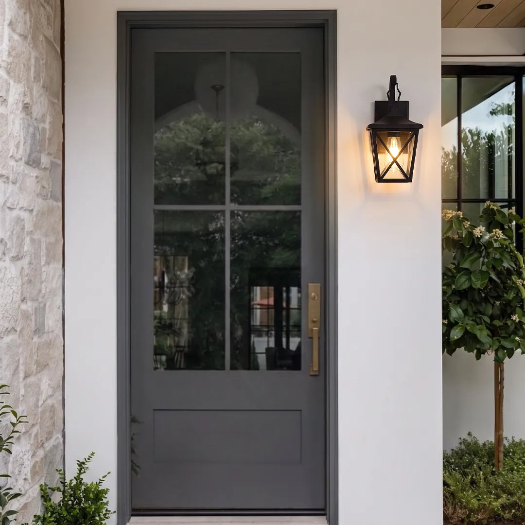 2 PCS Black Wall Lighting Nordic Vintage Geometric Outdoor Light - view 3
