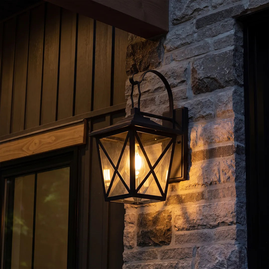 2 PCS Black Wall Lighting Nordic Vintage Geometric Outdoor Light - view 5