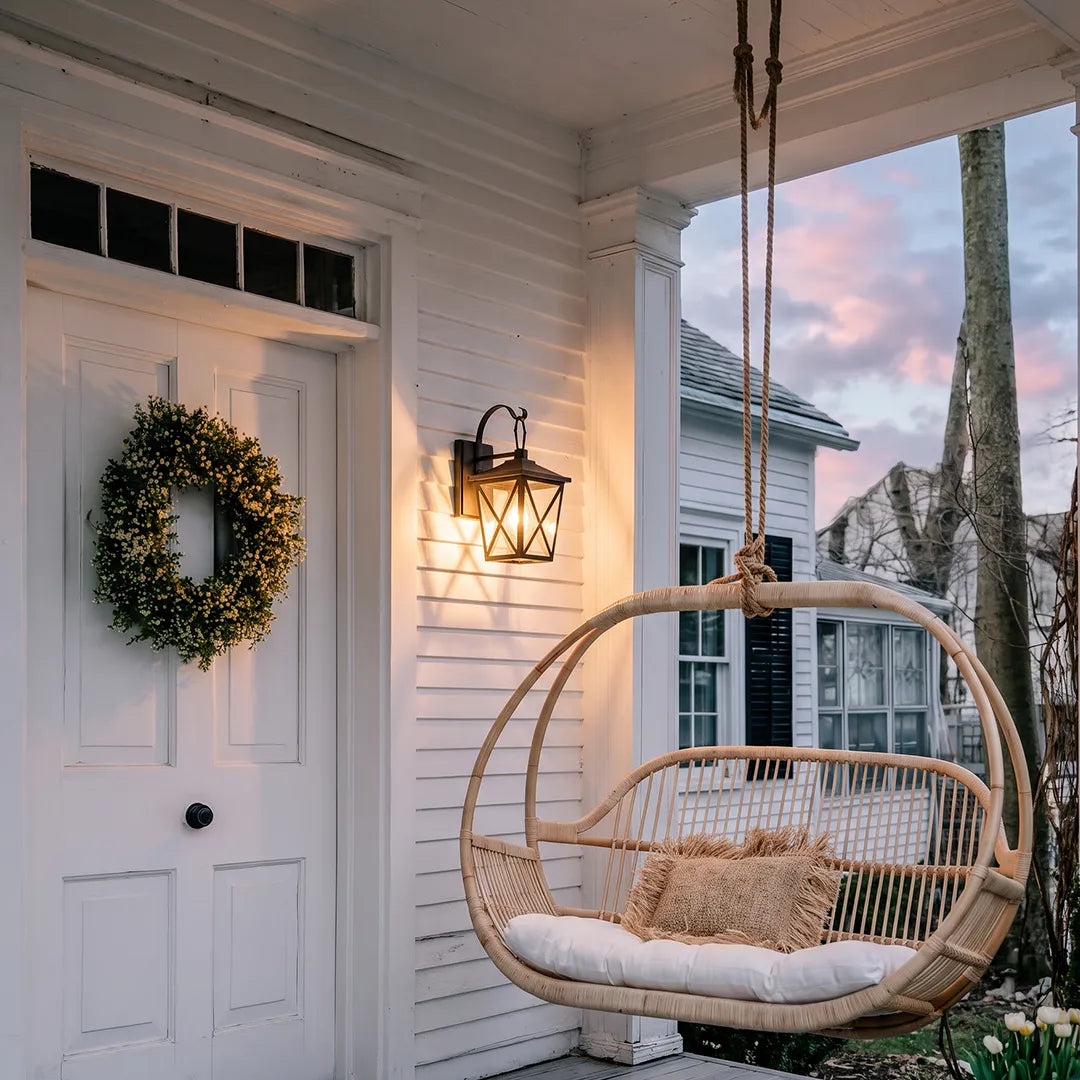 2 PCS Black Wall Lighting Nordic Vintage Geometric Outdoor Light - view 4