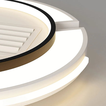 Bladeless Ceiling Fan with Lighting Modern Concealed-Blade LED Light - view 7
