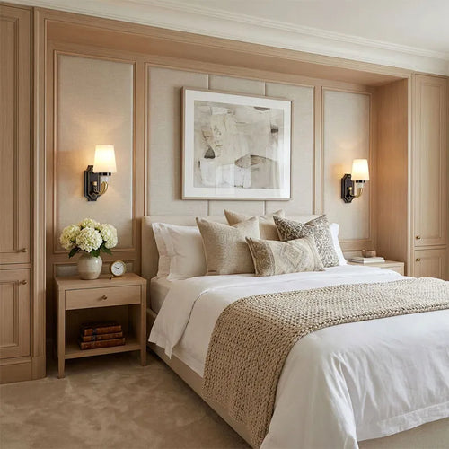 Brass Candle Sconces Wall Modern Double Ended Glass Light