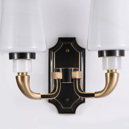 Brass Candle Sconces Wall Modern Double Ended Glass Light - view 7