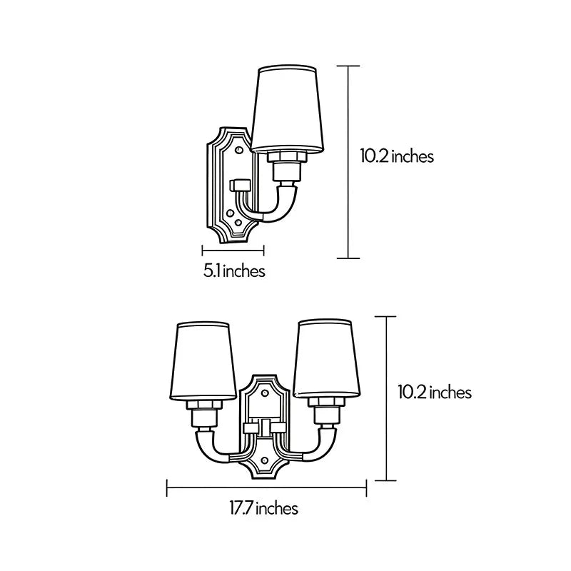 Brass Candle Sconces Wall Modern Double Ended Glass Light - view 11