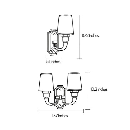 Brass Candle Sconces Wall Modern Double Ended Glass Light - view 11
