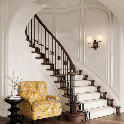 Brass Candle Sconces Wall Modern Double Ended Glass Light - view 5