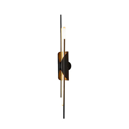 Brass Wall Sconce Light Modern Linear Sculptural Light - view 10