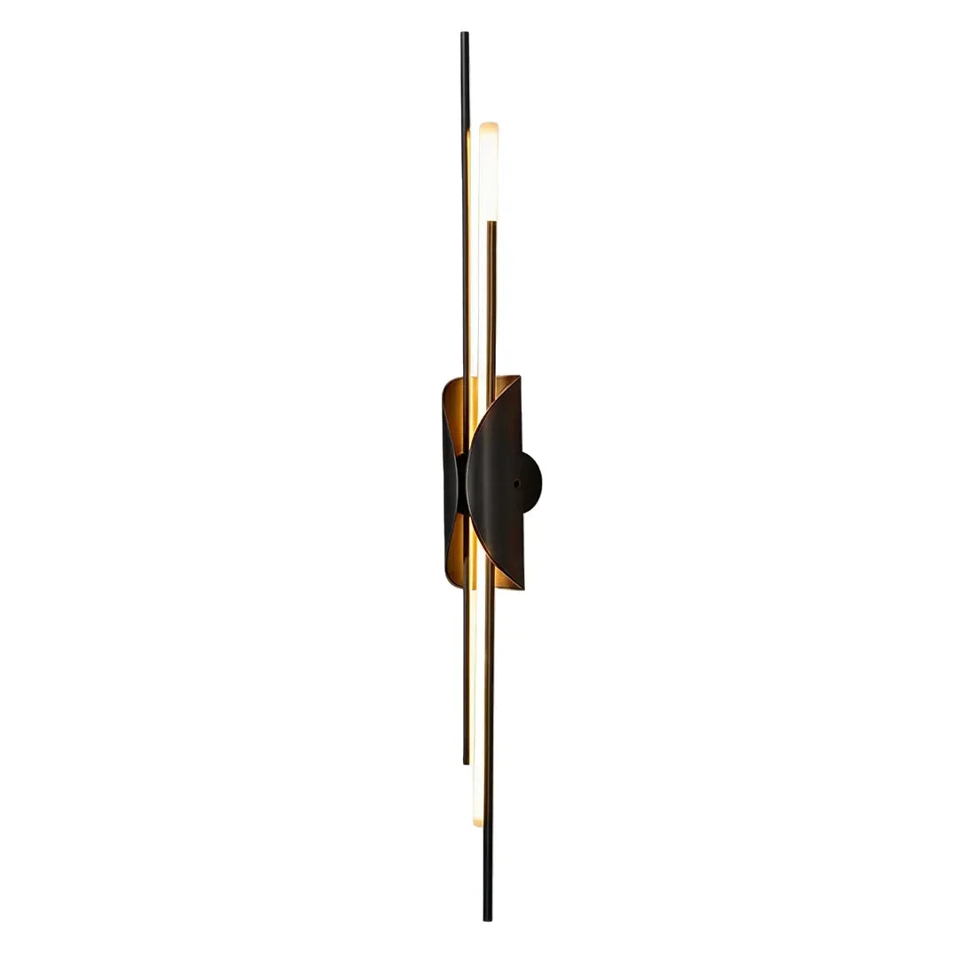 Brass Wall Sconce Light Modern Linear Sculptural Light - view 12