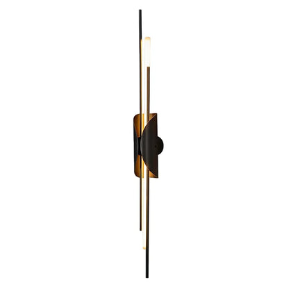 Brass Wall Sconce Light Modern Linear Sculptural Light - view 12