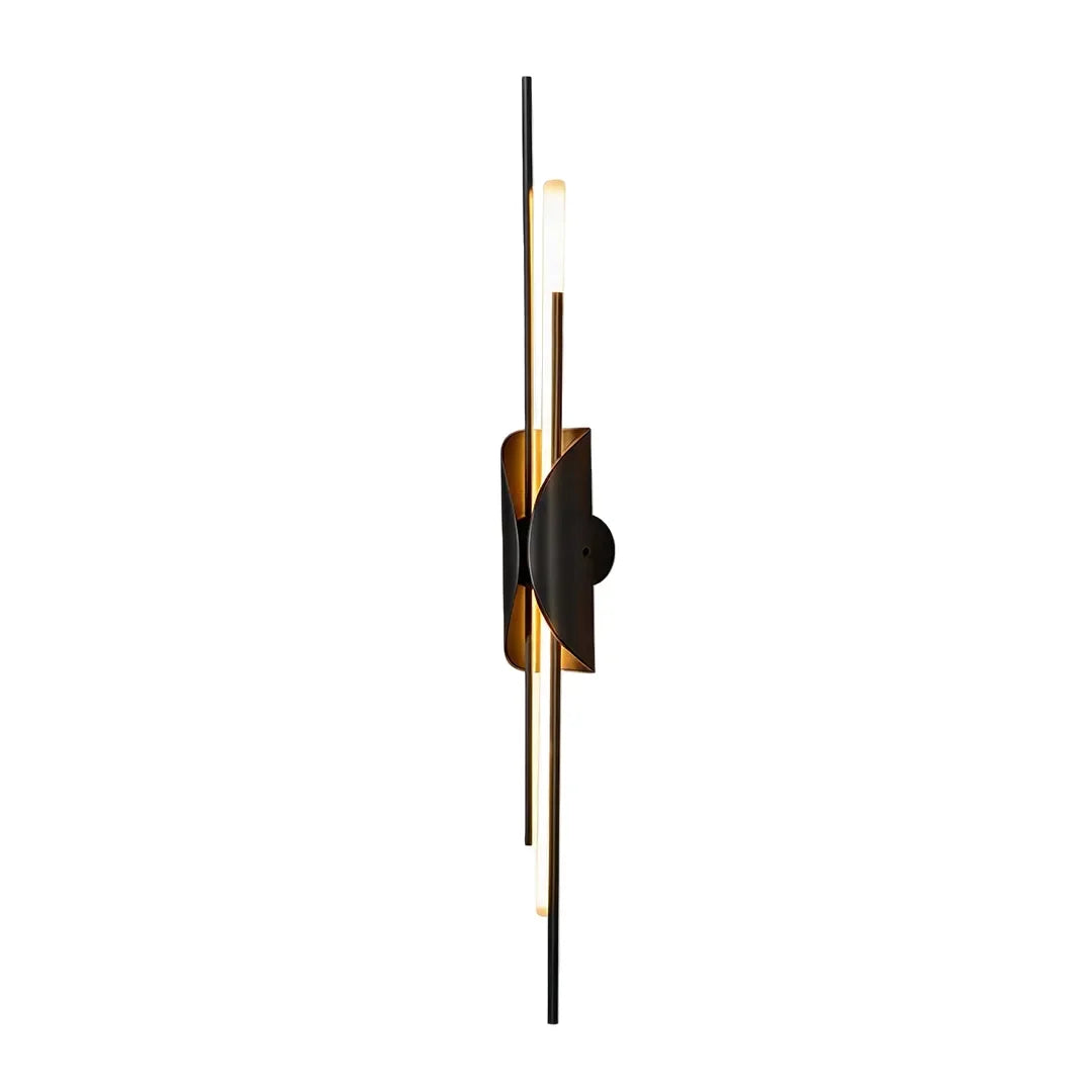 Brass Wall Sconce Light Modern Linear Sculptural Light - view 11