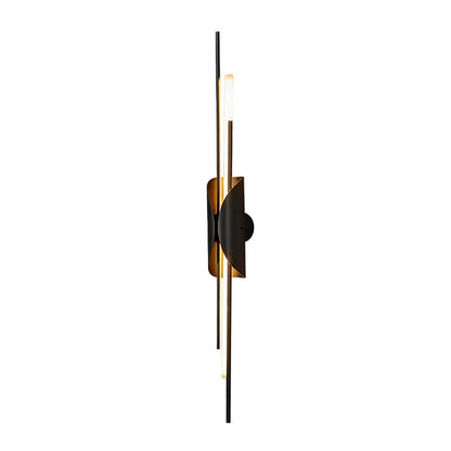 Brass Wall Sconce Light Modern Linear Sculptural Light - view 11