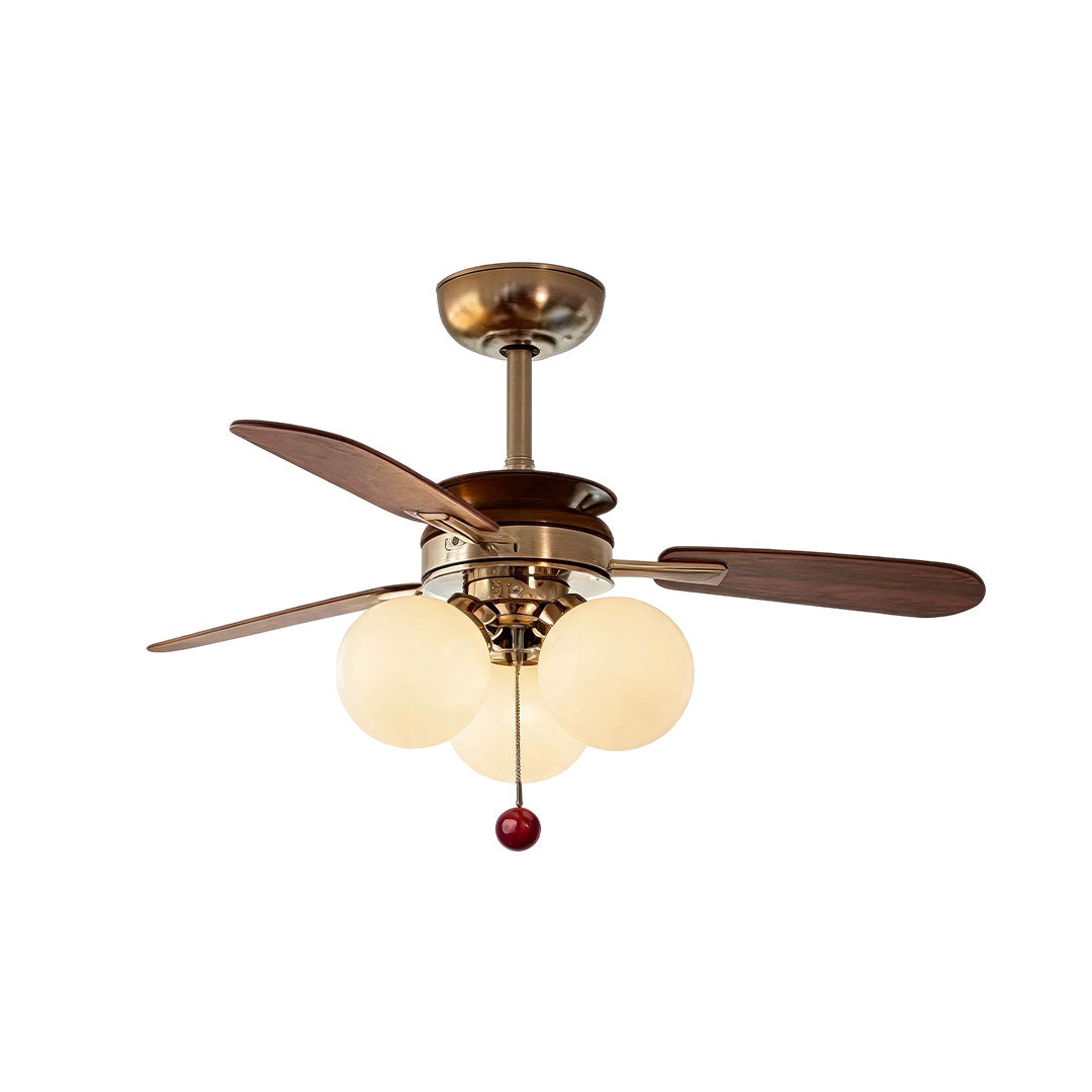 Indoor Ceiling Fan with Light French Cream Style Light - view 9