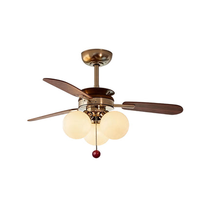 Indoor Ceiling Fan with Light French Cream Style Light - view 9