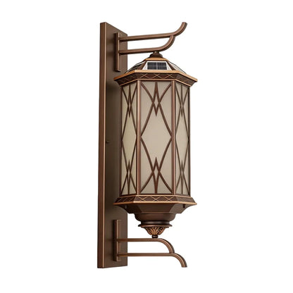 2 PCS Bronze Outdoor Sconce Vintage Glass Wall Lantern - view 9