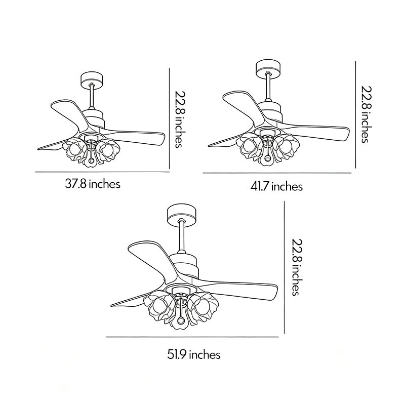 Ceiling Fan with LED Lighting Full Spectrum Variable Speed Light - view 13