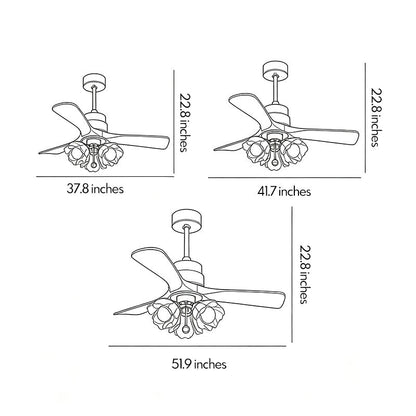 Ceiling Fan with LED Lighting Full Spectrum Variable Speed Light - view 13