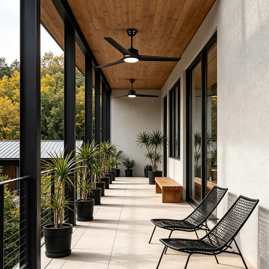 Ceiling Fan with Light Full Spectrum Outdoor Waterproof LED Light - view 3