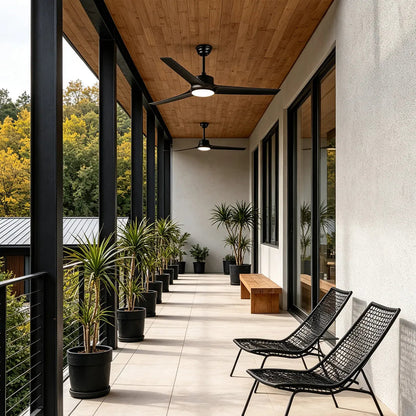 Ceiling Fan with Light Full Spectrum Outdoor Waterproof LED Light - view 3