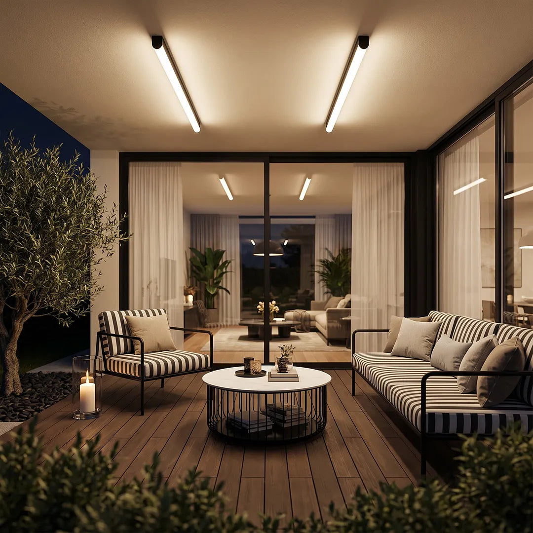 Ceiling Linear Light Modern Curved LED Sunroom Light - view 3