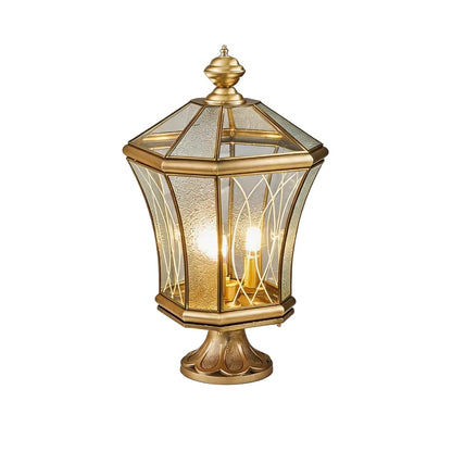 Outdoor Pillar Light European Vintage Copper Waterproof Light - view 18