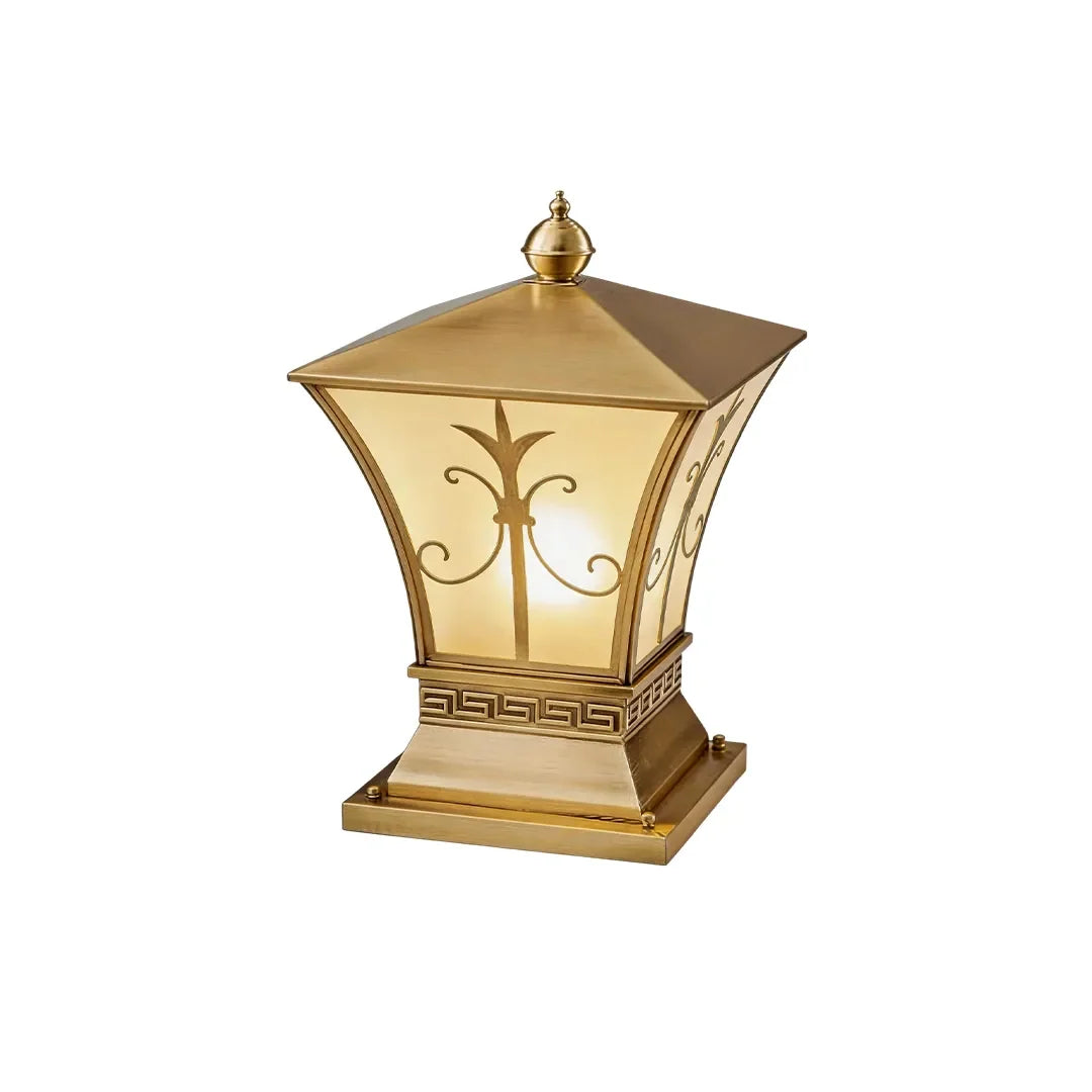 Pillar Light Fixtures Vintage Copper Outdoor Waterproof Light - view 18