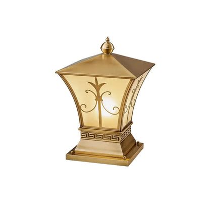 Pillar Light Fixtures Vintage Copper Outdoor Waterproof Light - view 18