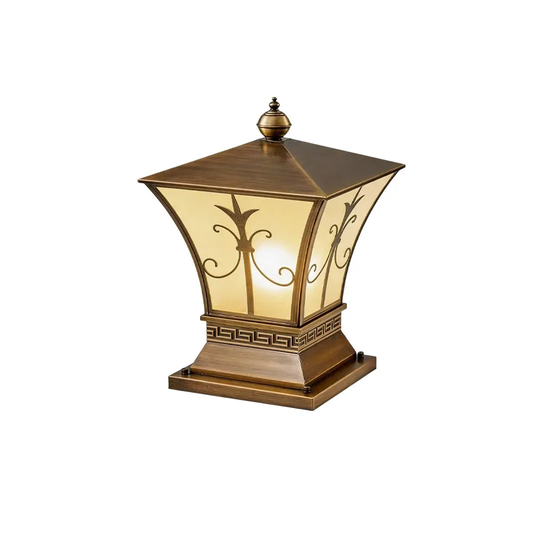 Pillar Light Fixtures Vintage Copper Outdoor Waterproof Light - view 12