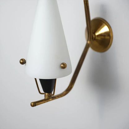 Cone Wall Light Vintage Style Glass Ambient Wall Sconce - view 8