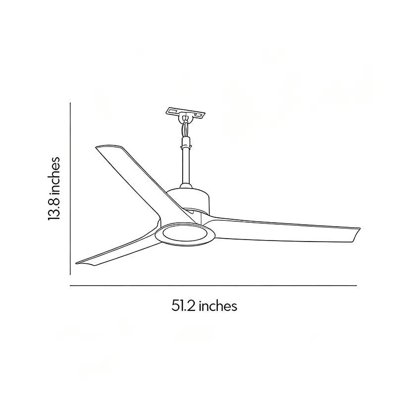 Contemporary Ceiling Fans with LED Lights Brown Blade Light - view 9