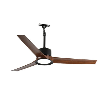 Contemporary Ceiling Fans with LED Lights Brown Blade Light - view 8